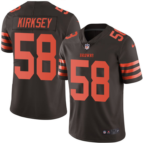 Youth Limited Chris Kirksey Nike Jersey Brown - #58 Rush NFL Cleveland Browns